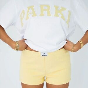 Parke Butter Yellow Soft Terry Sweat Shorts